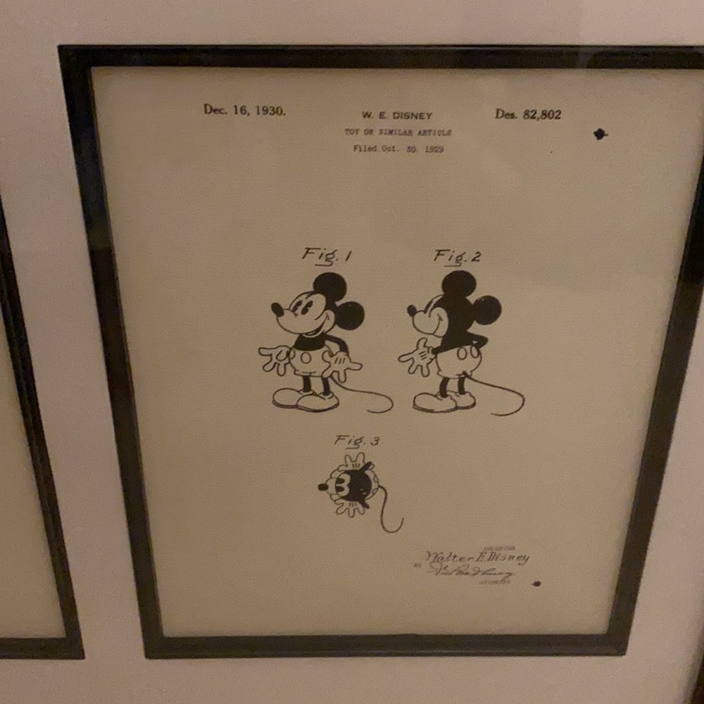 Copy of the Mickey Mouse patent. - Picture 3 of 3